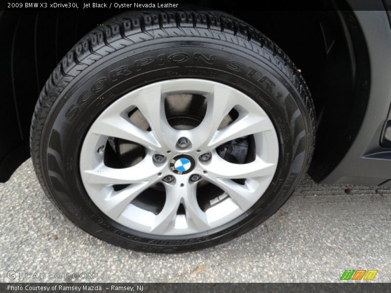 Jet Black / Oyster Nevada Leather 2009 BMW X3 xDrive30i