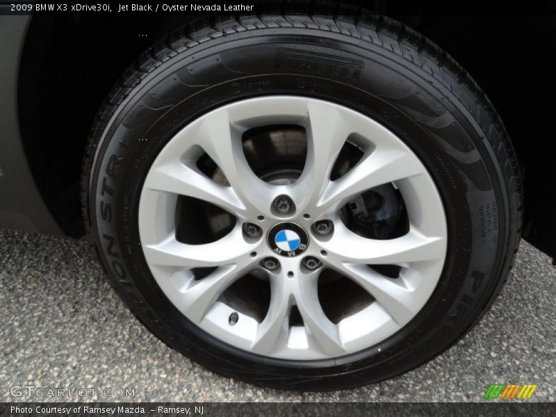 Jet Black / Oyster Nevada Leather 2009 BMW X3 xDrive30i
