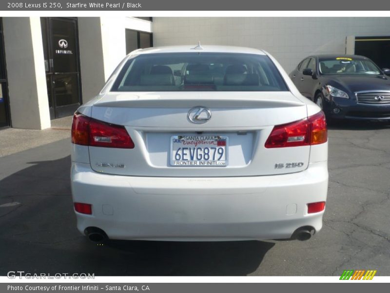 Starfire White Pearl / Black 2008 Lexus IS 250