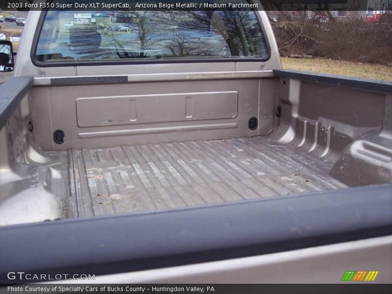 Arizona Beige Metallic / Medium Parchment 2003 Ford F350 Super Duty XLT SuperCab