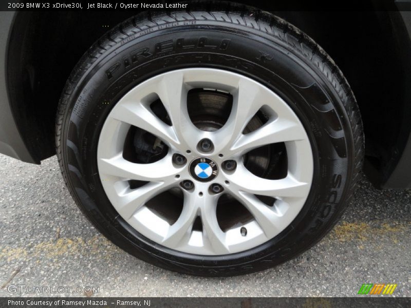 Jet Black / Oyster Nevada Leather 2009 BMW X3 xDrive30i