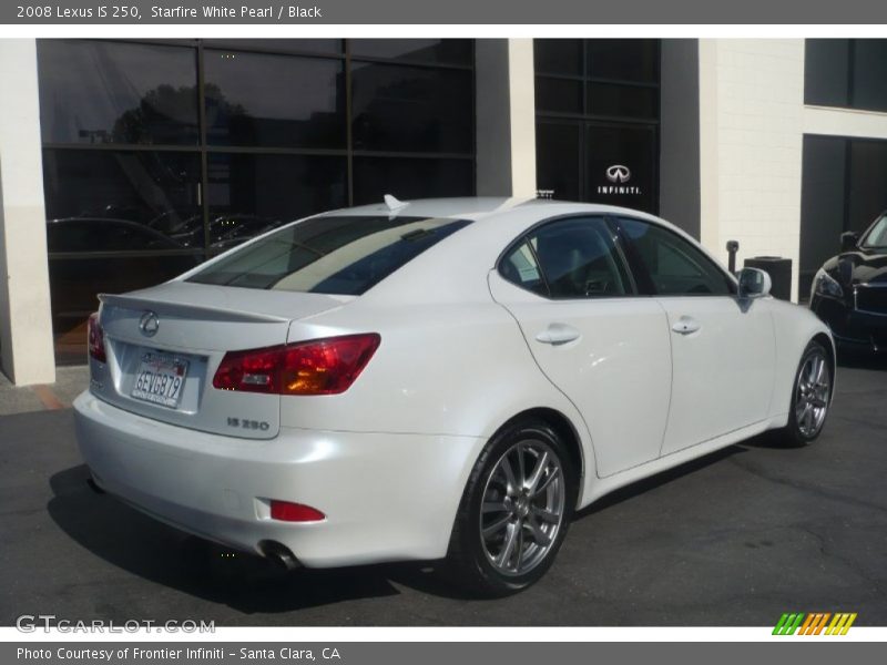 Starfire White Pearl / Black 2008 Lexus IS 250