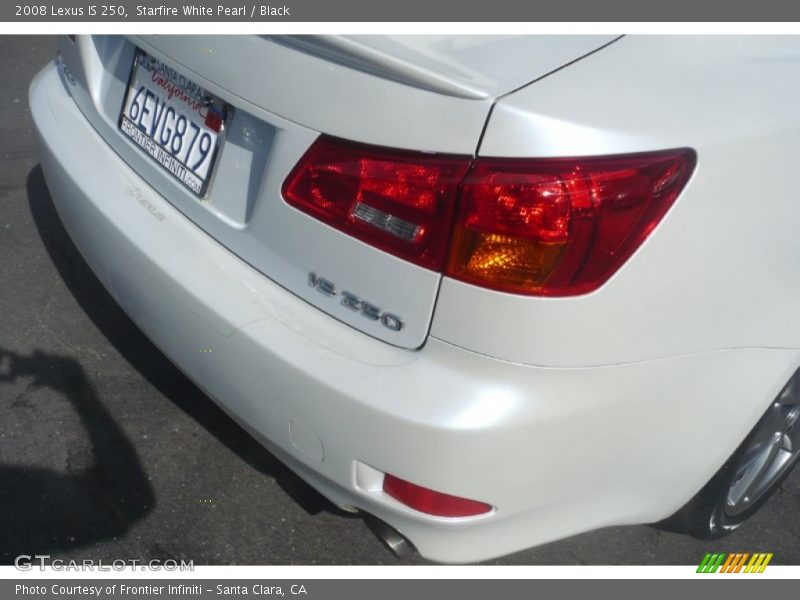 Starfire White Pearl / Black 2008 Lexus IS 250