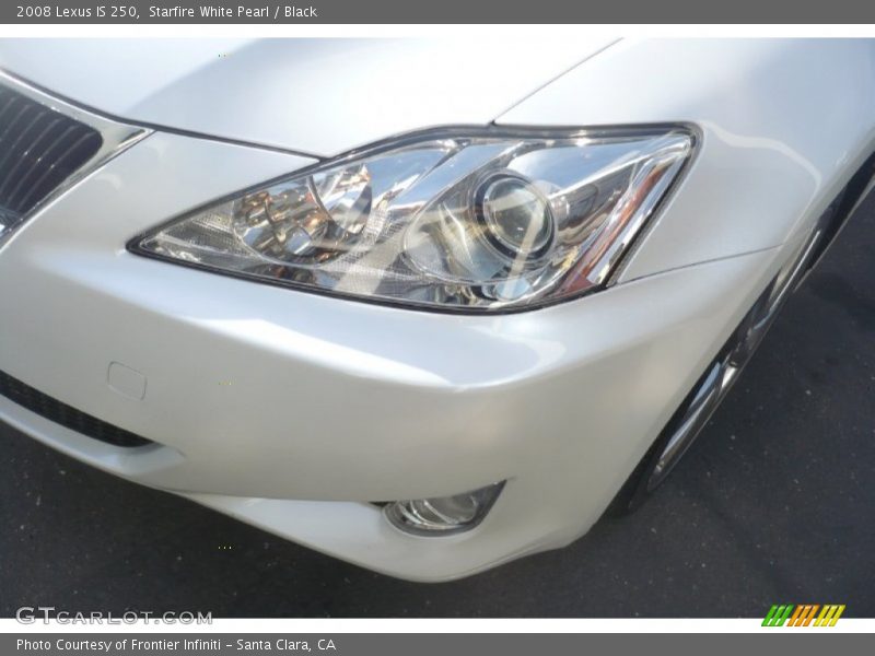 Starfire White Pearl / Black 2008 Lexus IS 250