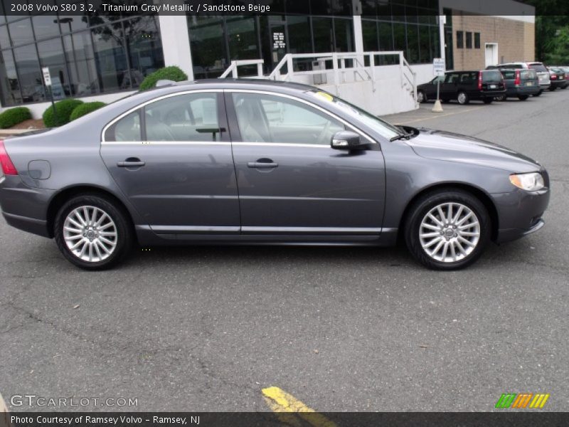 Titanium Gray Metallic / Sandstone Beige 2008 Volvo S80 3.2