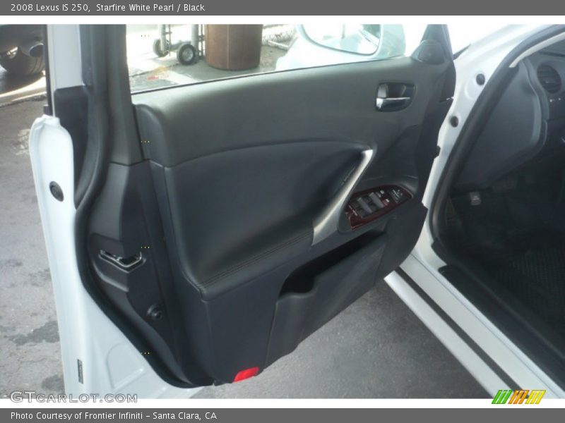 Starfire White Pearl / Black 2008 Lexus IS 250