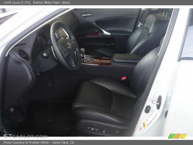 Starfire White Pearl / Black 2008 Lexus IS 250