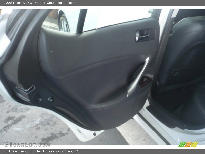 Starfire White Pearl / Black 2008 Lexus IS 250