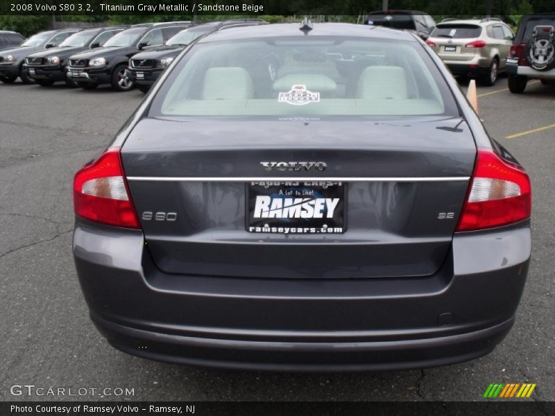 Titanium Gray Metallic / Sandstone Beige 2008 Volvo S80 3.2