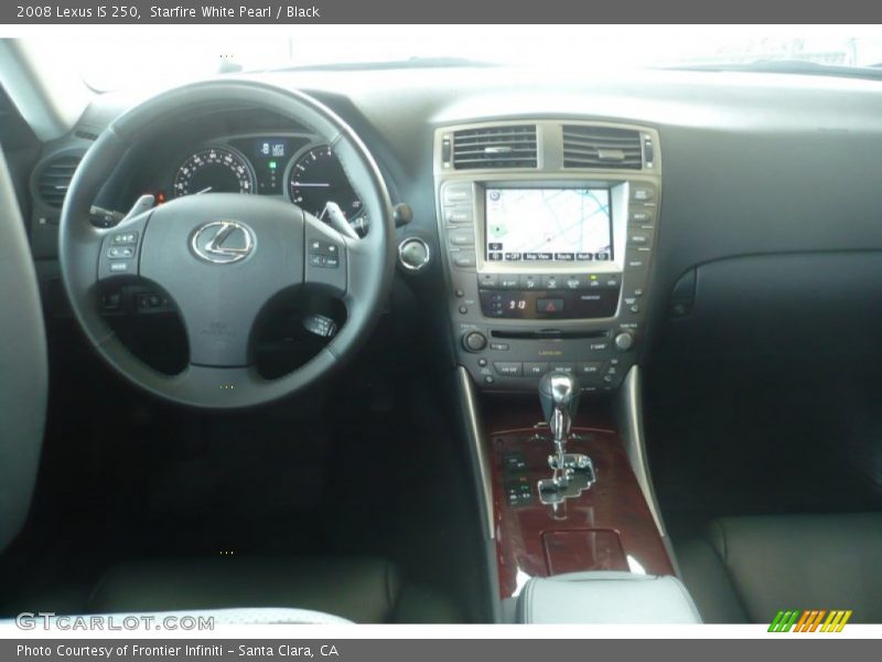 Starfire White Pearl / Black 2008 Lexus IS 250