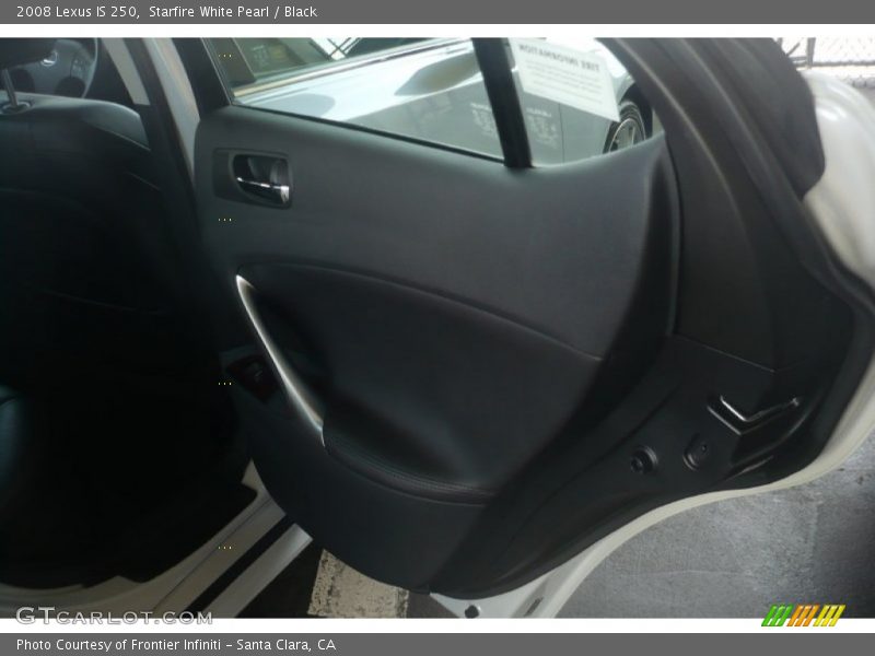 Starfire White Pearl / Black 2008 Lexus IS 250