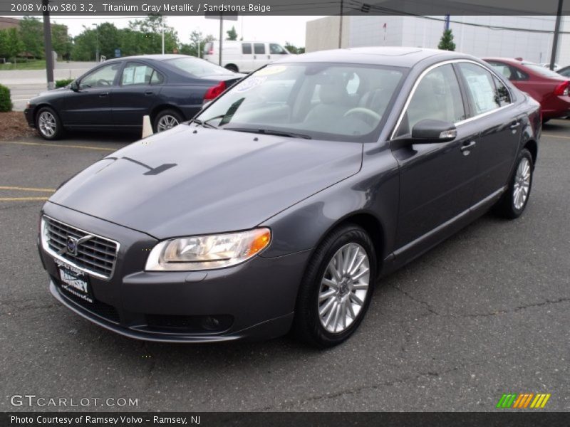 Titanium Gray Metallic / Sandstone Beige 2008 Volvo S80 3.2