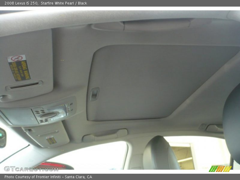 Starfire White Pearl / Black 2008 Lexus IS 250