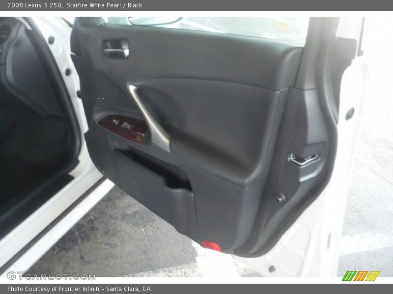 Starfire White Pearl / Black 2008 Lexus IS 250