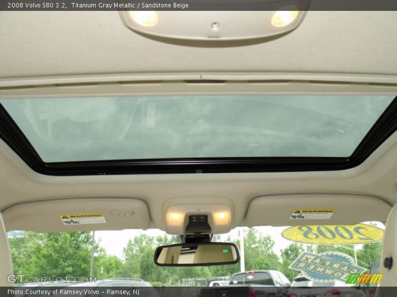 Titanium Gray Metallic / Sandstone Beige 2008 Volvo S80 3.2