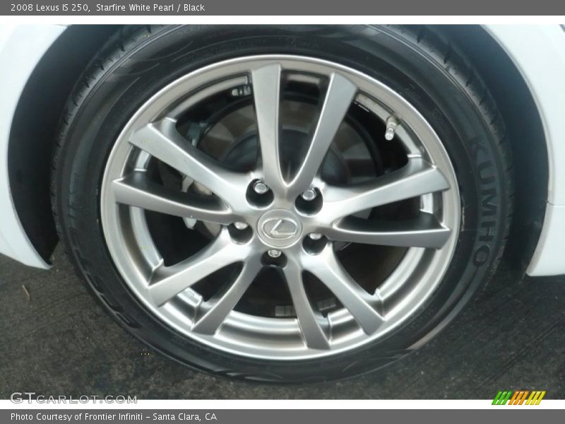 Starfire White Pearl / Black 2008 Lexus IS 250