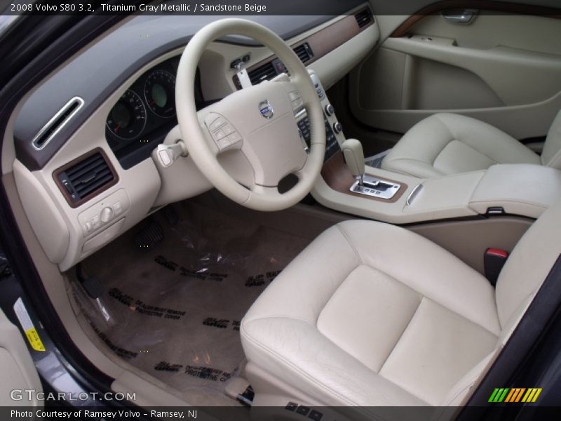 Titanium Gray Metallic / Sandstone Beige 2008 Volvo S80 3.2