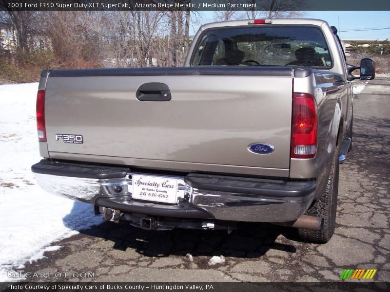 Arizona Beige Metallic / Medium Parchment 2003 Ford F350 Super Duty XLT SuperCab