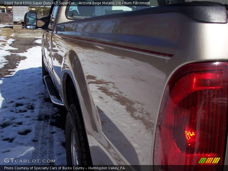 Arizona Beige Metallic / Medium Parchment 2003 Ford F350 Super Duty XLT SuperCab