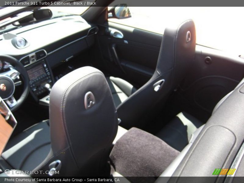 Black / Black 2011 Porsche 911 Turbo S Cabriolet