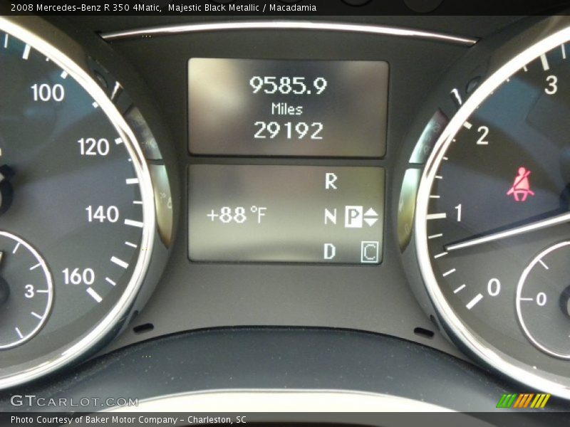Majestic Black Metallic / Macadamia 2008 Mercedes-Benz R 350 4Matic