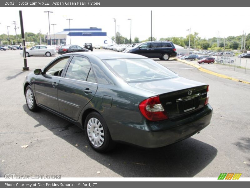 Aspen Green Pearl / Stone 2002 Toyota Camry XLE