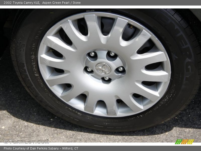 Aspen Green Pearl / Stone 2002 Toyota Camry XLE