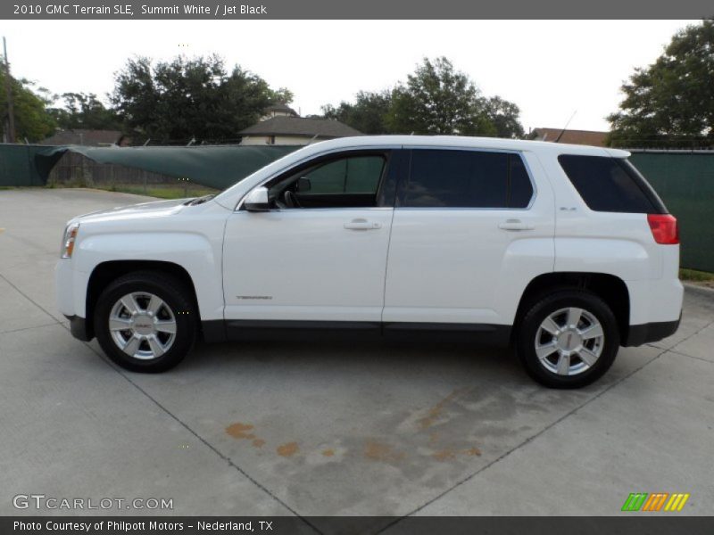 Summit White / Jet Black 2010 GMC Terrain SLE