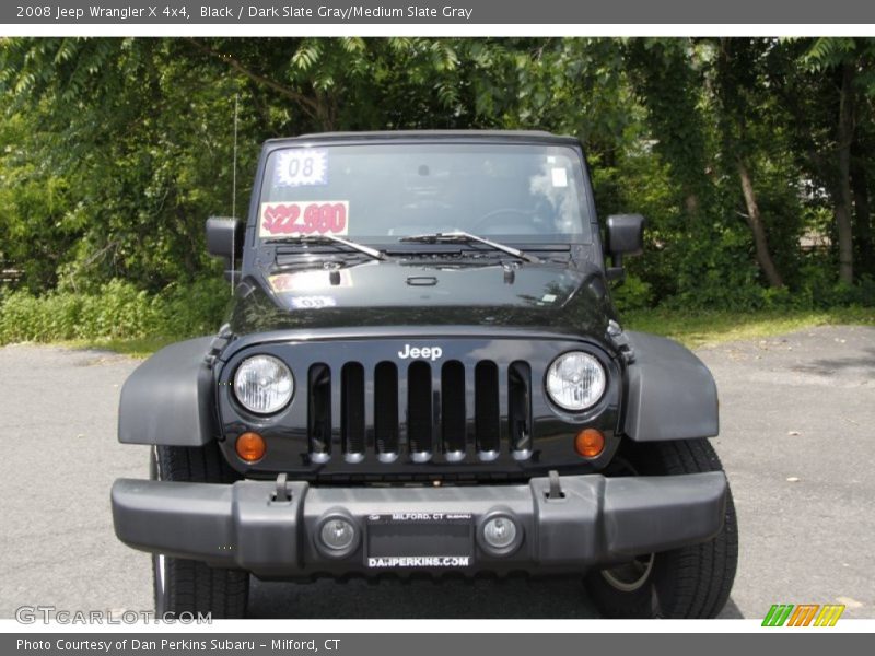 Black / Dark Slate Gray/Medium Slate Gray 2008 Jeep Wrangler X 4x4
