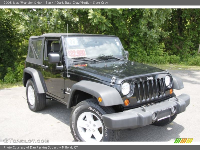 Black / Dark Slate Gray/Medium Slate Gray 2008 Jeep Wrangler X 4x4