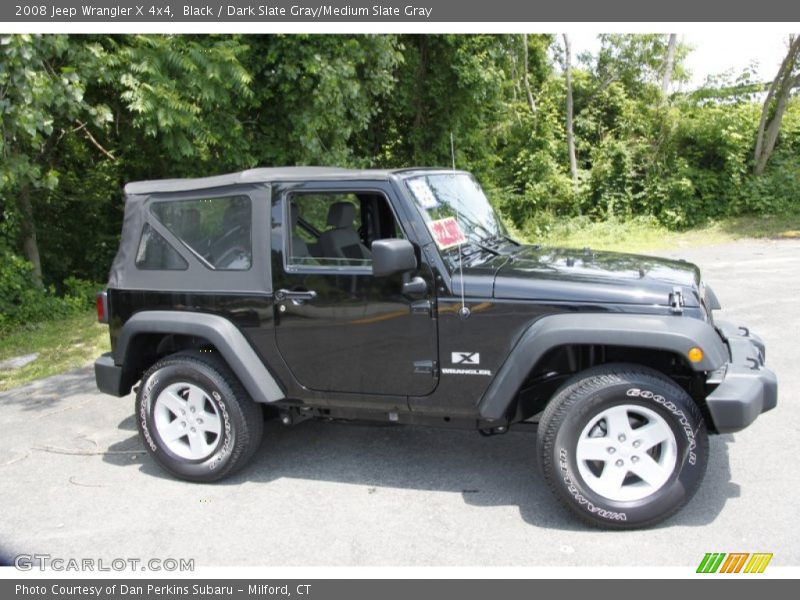 Black / Dark Slate Gray/Medium Slate Gray 2008 Jeep Wrangler X 4x4