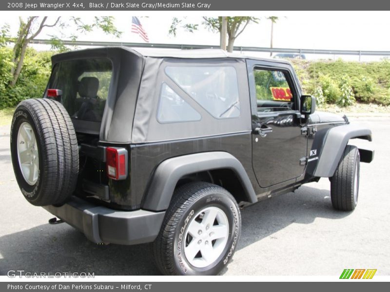 Black / Dark Slate Gray/Medium Slate Gray 2008 Jeep Wrangler X 4x4