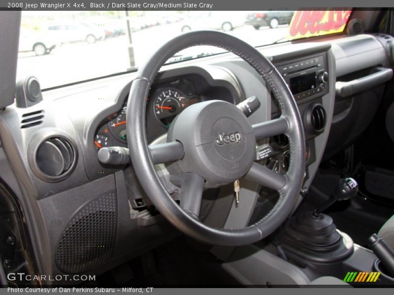 Black / Dark Slate Gray/Medium Slate Gray 2008 Jeep Wrangler X 4x4