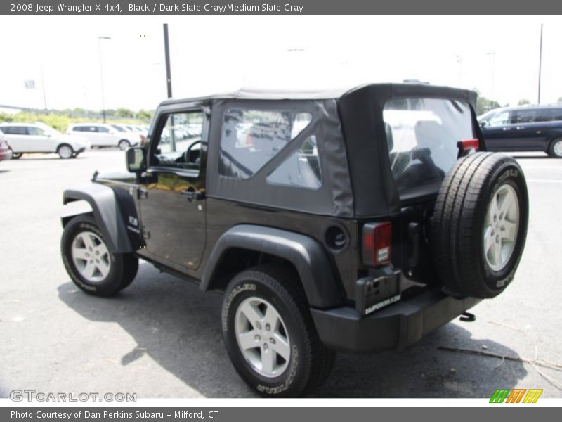 Black / Dark Slate Gray/Medium Slate Gray 2008 Jeep Wrangler X 4x4