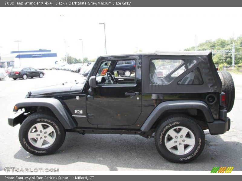 Black / Dark Slate Gray/Medium Slate Gray 2008 Jeep Wrangler X 4x4