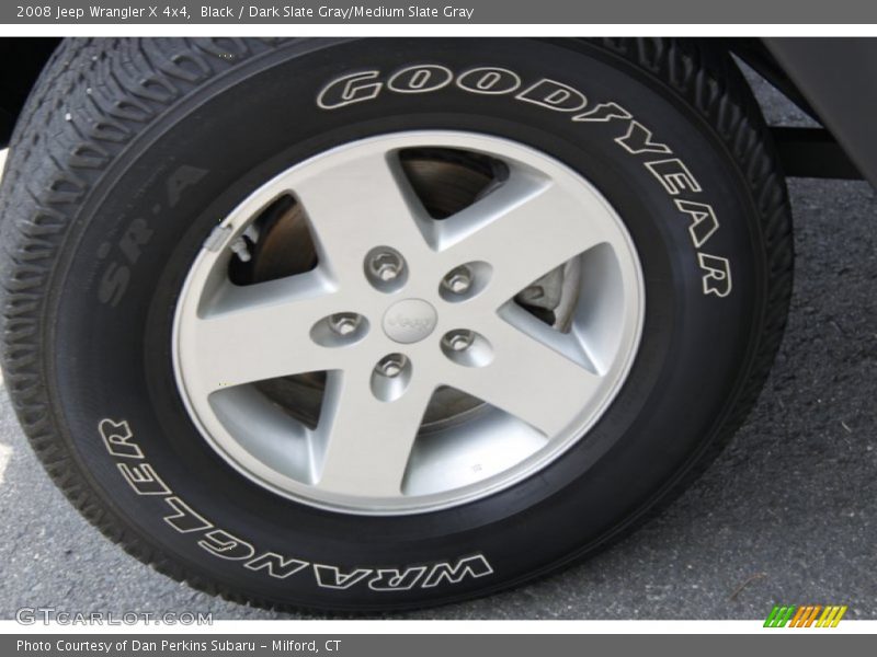 Black / Dark Slate Gray/Medium Slate Gray 2008 Jeep Wrangler X 4x4