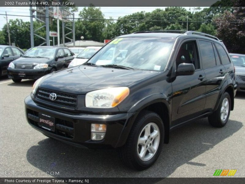 Black / Gray 2002 Toyota RAV4 4WD