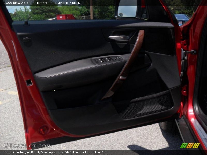 Flamenco Red Metallic / Black 2006 BMW X3 3.0i