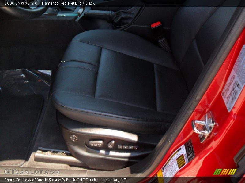 Flamenco Red Metallic / Black 2006 BMW X3 3.0i