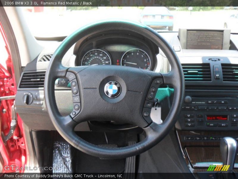 Flamenco Red Metallic / Black 2006 BMW X3 3.0i