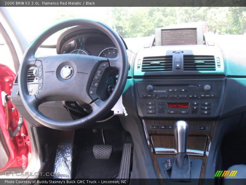 Flamenco Red Metallic / Black 2006 BMW X3 3.0i