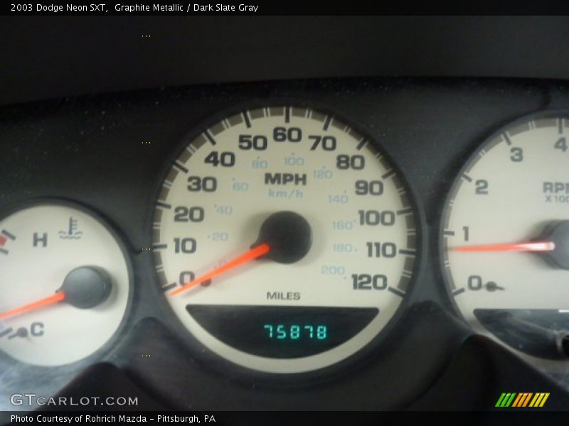 Graphite Metallic / Dark Slate Gray 2003 Dodge Neon SXT