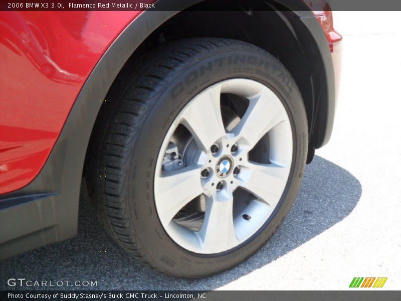 Flamenco Red Metallic / Black 2006 BMW X3 3.0i