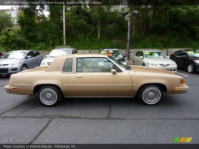  1987 Cutlass Supreme Coupe Sungold Metallic
