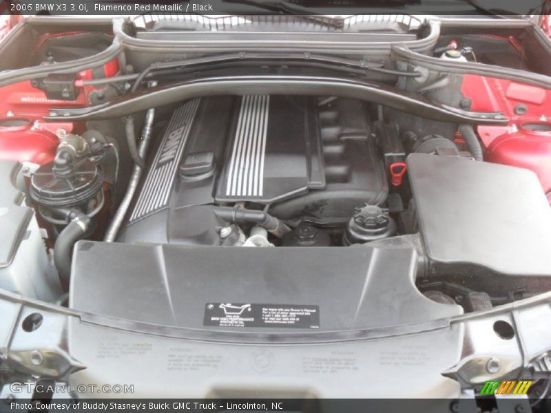 Flamenco Red Metallic / Black 2006 BMW X3 3.0i