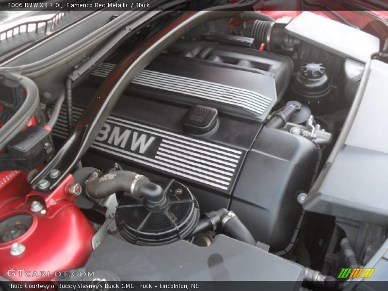 Flamenco Red Metallic / Black 2006 BMW X3 3.0i