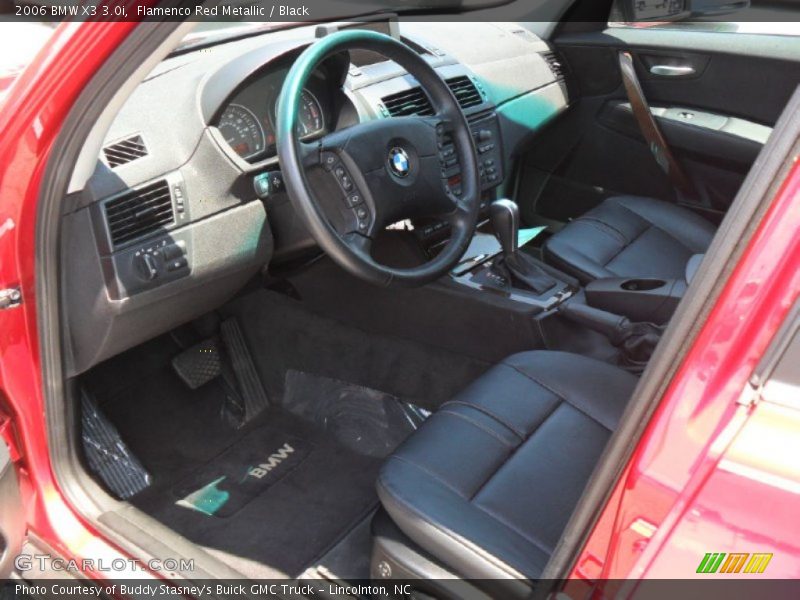 Flamenco Red Metallic / Black 2006 BMW X3 3.0i