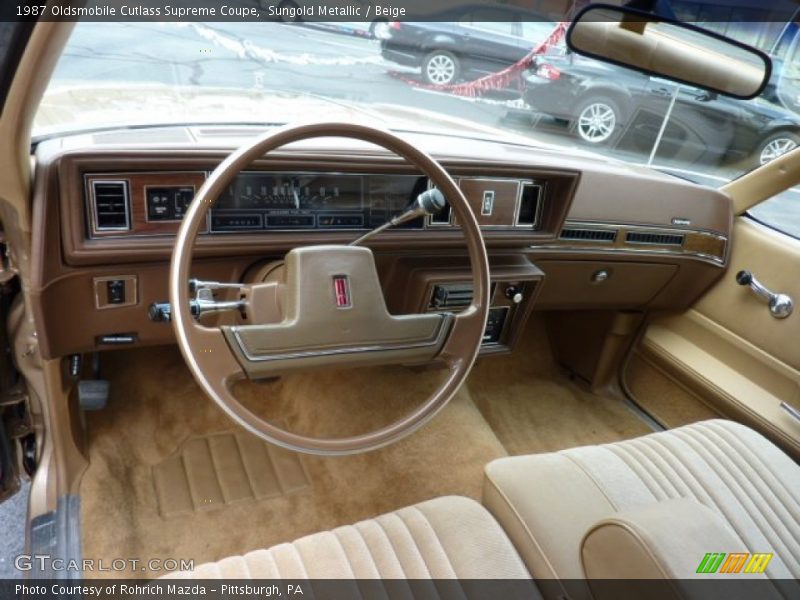  1987 Cutlass Supreme Coupe Beige Interior
