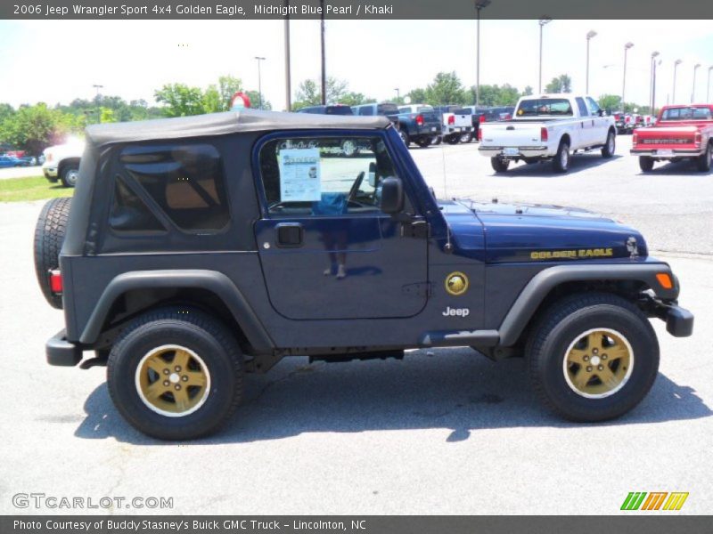 Midnight Blue Pearl / Khaki 2006 Jeep Wrangler Sport 4x4 Golden Eagle