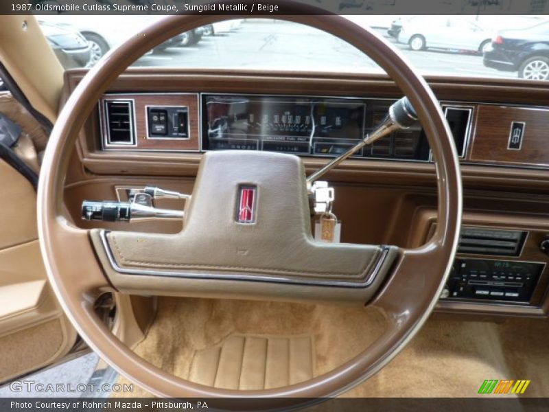  1987 Cutlass Supreme Coupe Steering Wheel